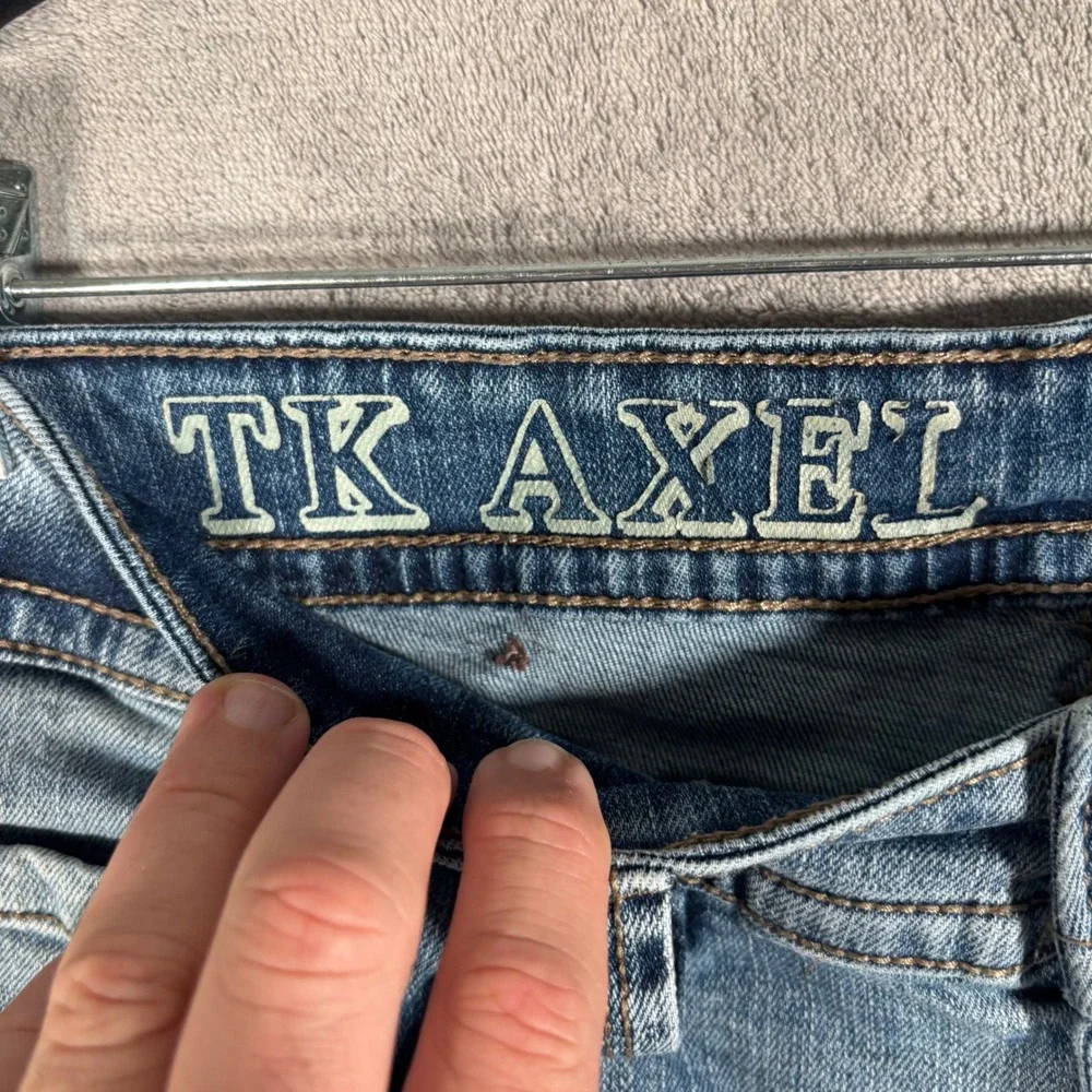 TK Axel Jeans Mens‎ Size 32x32 fits 34x31 Slim Boot Light Wash Denim